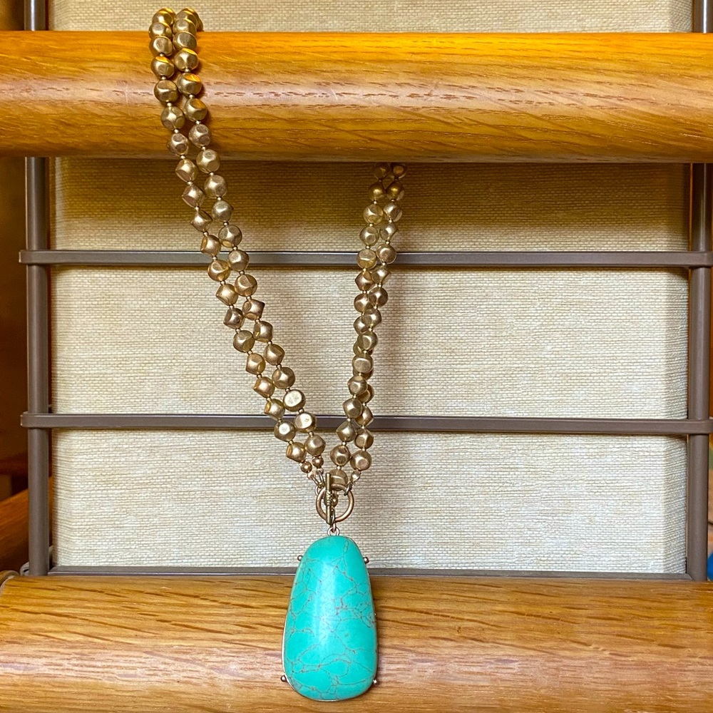 Vintage Jones New York turquoise necklace